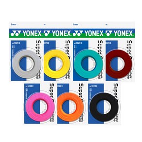 요넥스 AC102EX 그립 3개 YONEX 102EX 3p, 화이트