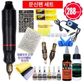 타투 펜 머신 문신 무선 입술문신 이레즈미 반영구 듀얼 충전식 카발론 충전, 1개