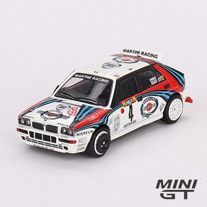 (선물완구) 미니지티 455 1:64 란치아 델타 Integale Evoluzione 1992 WRC 몬테카를로 랠리 우승 마티니 레이싱 No.4, 1개