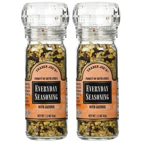 트레이더 조 에브리데이 시즈닝 & 글라인더 용기65g 2개 1+1 Tade Joe's Eveyday Seasoning with Ginde, 65g