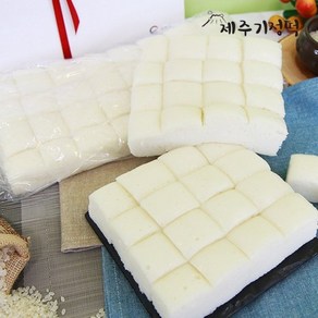 [제주기정떡] 자연발효 건강떡 백미한판 1.9kg (64조각), 1개