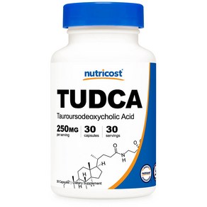 뉴트리코스트 TUDCA 타우로우르소데옥시콜 애시드 250mg 캡슐, 30정, 1개