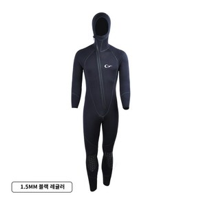 다이빙슈트 잠수복 잠수복 남성과 여성 잠수복 원피스 두꺼운 해파리 정장 5mm 7, XXL 80-89 kg, 1.5mm 블랙, 1.5mm 블랙