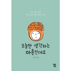 오늘만 생각하는 마흔인데요:사고 싶은 것도 하고 싶은 것도 많은 나이, 영수책방, 고원