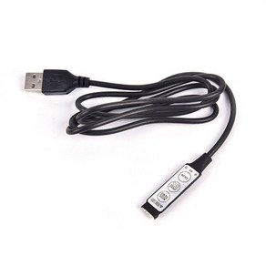 5V Mini 3Key USB RGB LED 스트립 컨트롤러, 1개