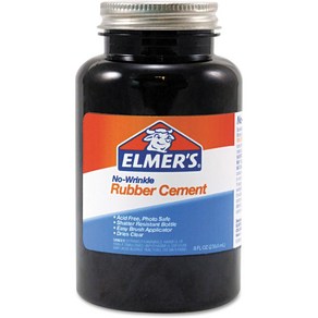 Elmer's 231 Rubber Cement Repositionable 8 oz Elmer's 231 고무 시멘트 재배치 가능 8온스