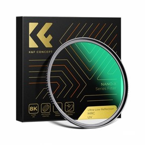 K&F CONCEPT NANO-X Ultra-Low Reflection 초저반사 UV 필터 8K AGC Glass 72mm