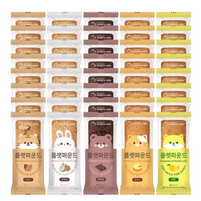 [맘스케이크] 플랫파운드 혼합세트, 40개, 50g