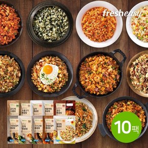 [fesheasy] 프레시지 볶음밥 10종 10팩 혼합(각 1팩씩), 250g