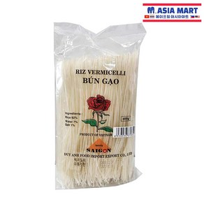 베트남 SAIGON 분가오 쌀국수 건면 400g /VIETNAM 라이스버미셀리 BUN GAO RICE RIZ VERMICELLI 사이공 글루텐프리, 1개