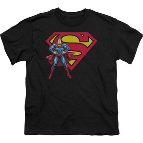 ROCKPANDA Youth Superman With Logo DC Comics 반팔티