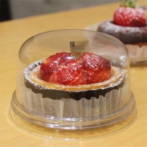 중앙패키지 미니 타르트 케이스(HP-135)-70개 투명 뚜껑+밑판 내경 100 x 높이65mm