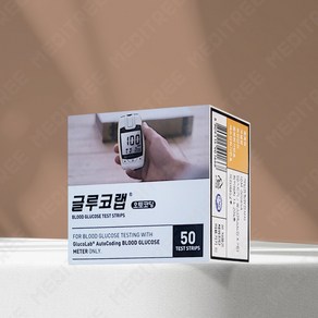 오상헬스케어 글루코랩 1통50매 혈당스트립 오토코딩 혈당시험지, 1개