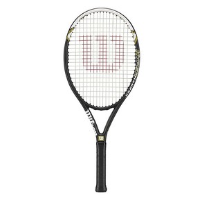 Wilson 하이퍼 해머 5.3 스트렁 테니스 라켓 블랙/화이트 4 1/4인치, Hype Hamme 5.3, Gip Size 1 - 4 1/8