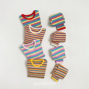 오뜨베베 봄 아기홈웨어 유아동내의 무지개 실내복 (돌전후-7y)