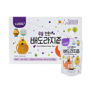 루솔 진한 배도라지즙, 100ml, 20개