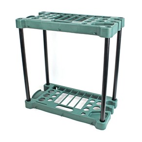 농기구보관함 정원 도구 정리 레이크 삽 랙 롤러 포함 걸레 빗자루 홀더 창고, 1개