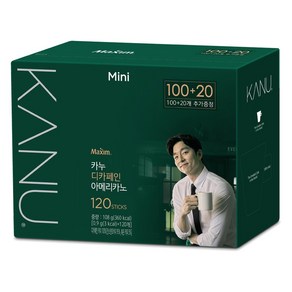 카누 미니 디카페인 100T+20T, 1개, 120개입, 900mg