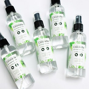 대용량 시트로넬라 아로마 스프레이 (100mlx5개) 만들기KIT(썸머팔찌5개+스마일패치스티커), 5개