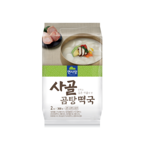 면사랑 사골곰탕떡국 2인분, 367.8g, 1개