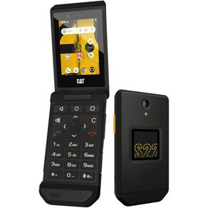 Cat S22 플립(16GB) 2.8인치 터치스크린 스마트폰 - 블랙 공기계 언락 자급제폰, 16GB, 칼라