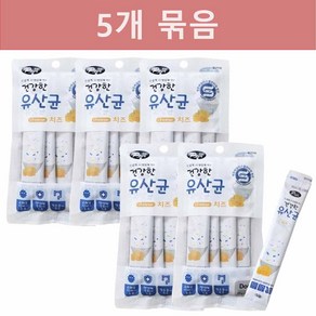 소화 잘 되는 짜먹는 건강한 피어 유산균 강아지 간식(15g x 4개입) 5개 묶음, 15g, 20개