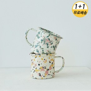 크로우캐년 C11 머그컵(340ml) 2종 1+1 색상, 2개, 핑크선셋, 민트히비스커스