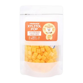 무설탕 수제 장인 자일리톨 팝 캔디 사탕 대용량 리필팩 애플망고, 150g, 1개