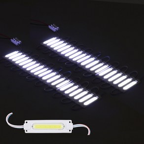 LED COB 모듈 DC 12V 간판조명 광고 표지판 조명 생활방수, 10000K(주광색)_40개, 1개