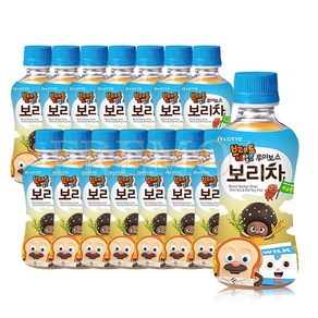 롯데칠성음료 브레드이발소 루이보스 보리차, 230ml, 24개