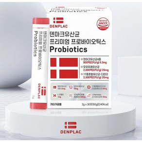 덴마크 유산균 프리미엄 프로바이오틱스 Pobiotics 30포, 60g, 1개