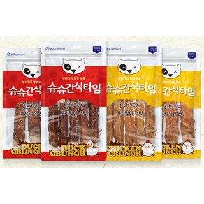 박하몰 슈슈 간식타임 오리말이스틱80g+치킨말이스틱80g (2개묶음)