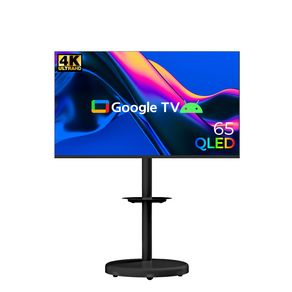 무빙큐빅스 스마트 4K UHD QLED 65인치 삼탠바이미 블랙에디션 스탠딩 이동식 TV 삼텐바이미 중소바이미, 고객직접설치, 스탠드형, 무빙큐빅스 4K UHD QLED 65인치 삼탠바이미, 165cm/65인치