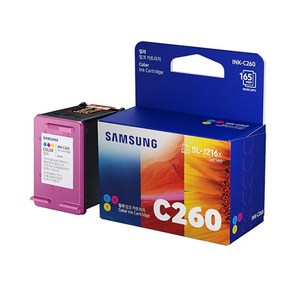 삼성전자 삼성 INK-M260 INK-C260 정품잉크 SL-J2160W SL-J2165W [GRE], 컬러(INK-C260), 1개