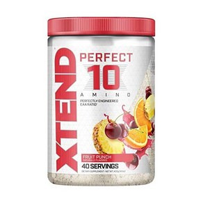 엑스텐드 퍼펙트 10 아미노 EAA 파우더 프루츠 펀치 400g Scivation, 1개