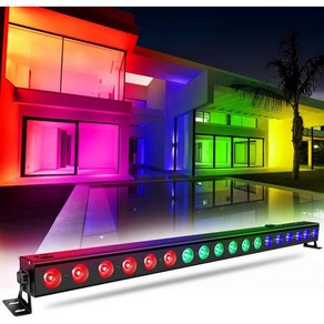 LED Stage Wash Light Ba OPPSK 54W 18LED RGB with Chase Function Sound Activated Auto Play by DMX Co, 18LEDs Wash Light Ba, 1개