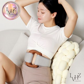 리빙한줌 디핸들프로 무선 온열 전신 벨트 5단 마사지기 (두 손 편하게 종아리 허리 어깨까지) D-Handle Po 정품, 러블리 핑크, 러블리 핑크