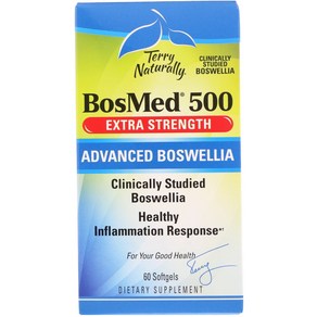 Tey Natually BosMed 500 엑스트라 스트렝스 고급 보스웰리아 500mg 소프트젤 60정, 1개