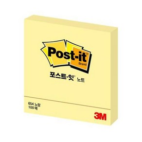 3M 포스트잇 Geene 노트 654 Y(노랑)