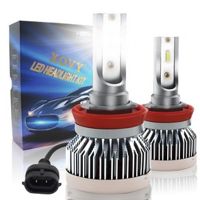 12000루멘 6500k LED 헤드라이트 안개등 H8 (H9 / H11 / H16 호환) 2p 자동차 교체 램프, H4, 1개