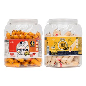 진주햄 천하장사 한입소시지 2종/오리지널 치즈, 1개, 1.32kg