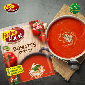 Bizim Mutfak Tomato Soup Mix Rich & Savoy Flavo 4 Sevings 비짐 무트팍 토마토 수프 믹스 진하고 풍부한 맛 4인분, 1개, 65g