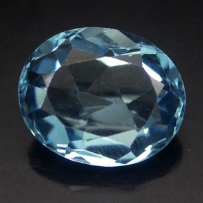 천연원석 토파즈 Topaz 11월 탄생석 6Ct8 Swiss Blue Bazil +보증서