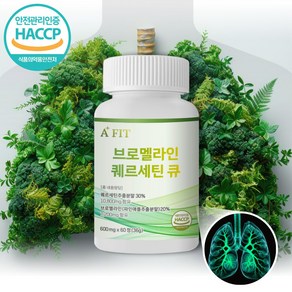 리바이웰 호흡기 기관지 폐 건강 퀘르세틴 큐, 1개, 60정