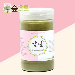 숲으로허브 천연곡물팩 감잎가루 통 90g, 1개, 1개입