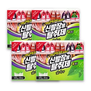 산도깨비 신발장 탈취제 냄새제거 숲속향, 260g, 4세트