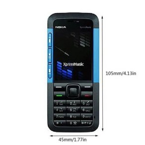 워키토키 휴대 전화 노키아 5310Xm C2 Gsm/Wcdma 3.15Mp 카메라 3G 키보드 울트라 얇은, 03 US Blue, 1개