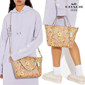 코치 케이시 시그니처 플로랄 클러스터 사첼백 CH546 Kacey Satchel Signatue [미국LA직배송]