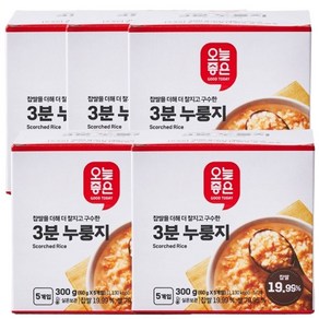 오늘좋은 3분 누룽지, 5개, 300g, 5개