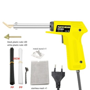 전문 자동차 범퍼 수리 차고 도구 플라스틱 용접기 핫 스테이플러 PVC 납땜 다리미 용접기 100W, 1개, 06 EU 2